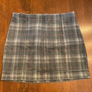 plaid skirt